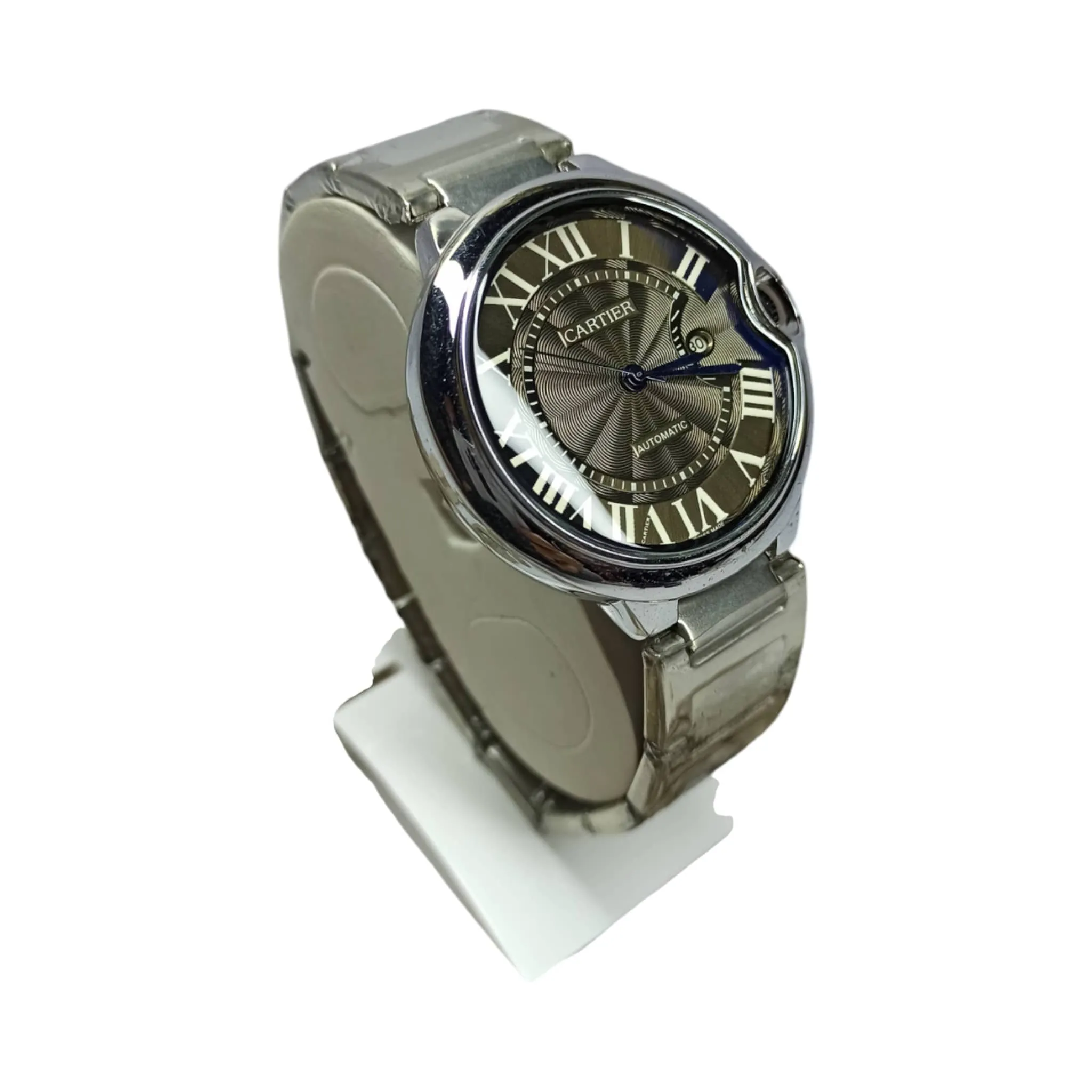 Cartier – Ballon – Good Quality – Quartz – Silver/Black - Men’s Watch