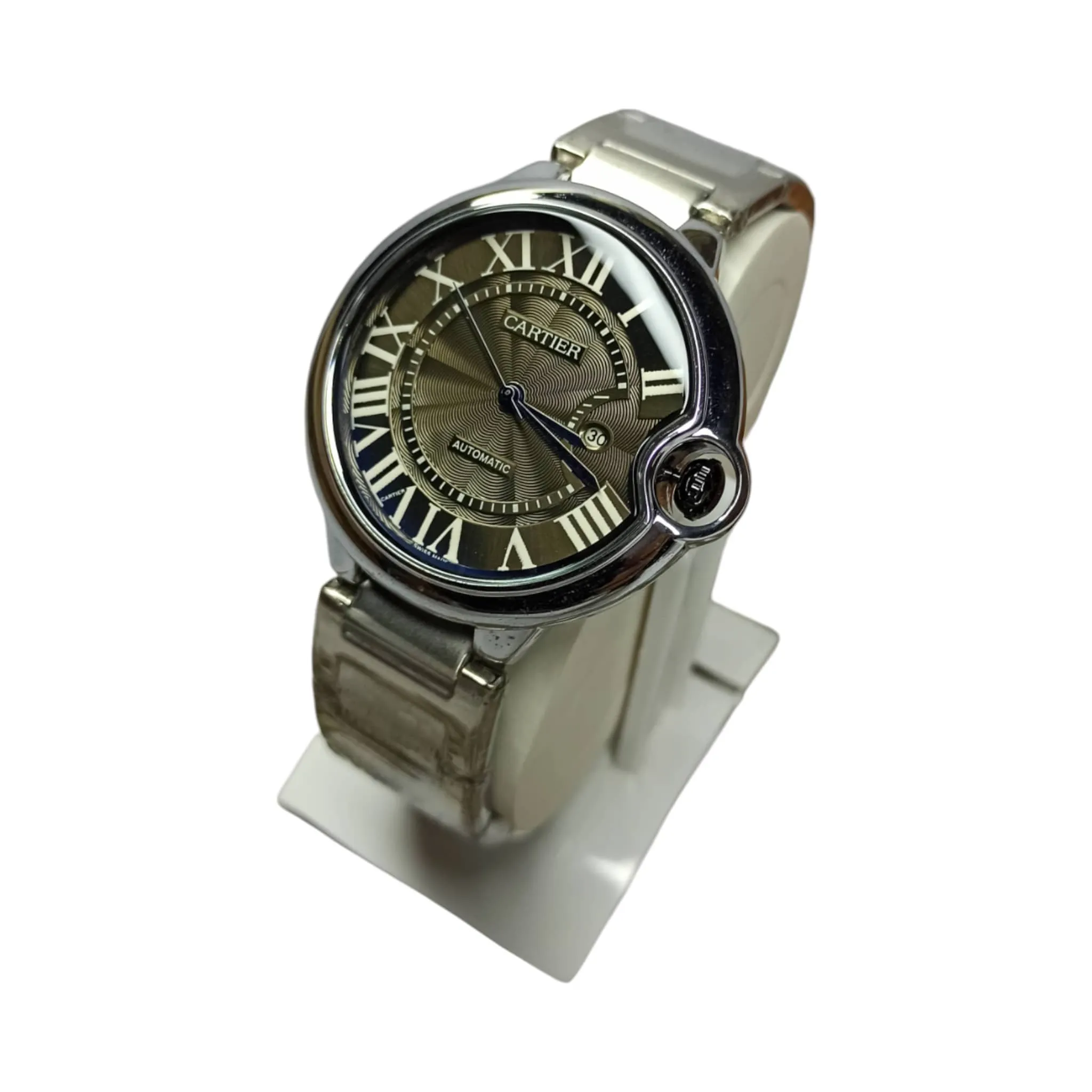 Cartier – Ballon – Good Quality – Quartz – Silver/Black - Men’s Watch