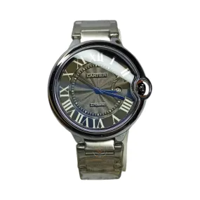 Cartier – Ballon – Good Quality – Quartz – Silver/Black - Men’s Watch