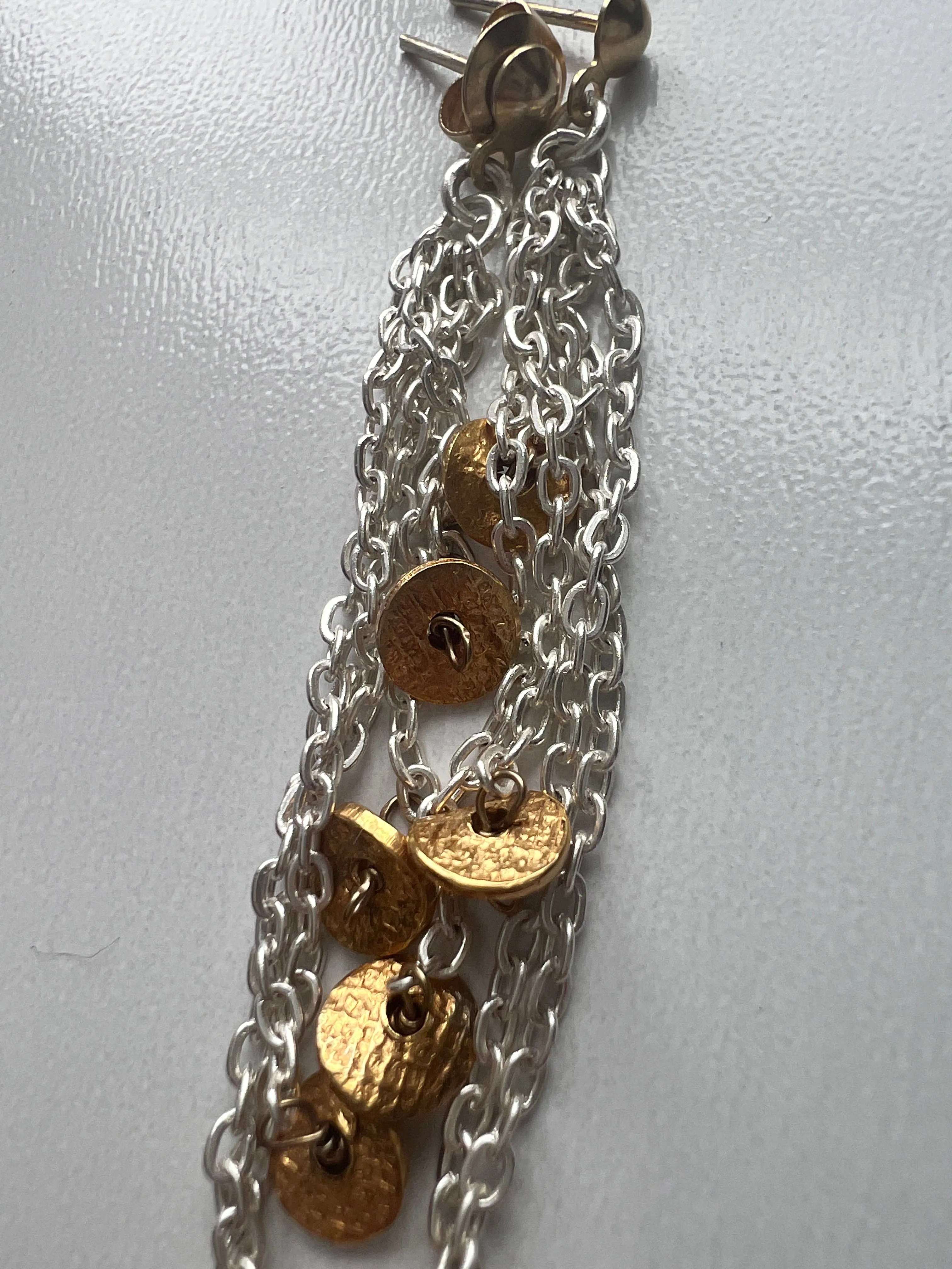 Chains and Disks Earrings