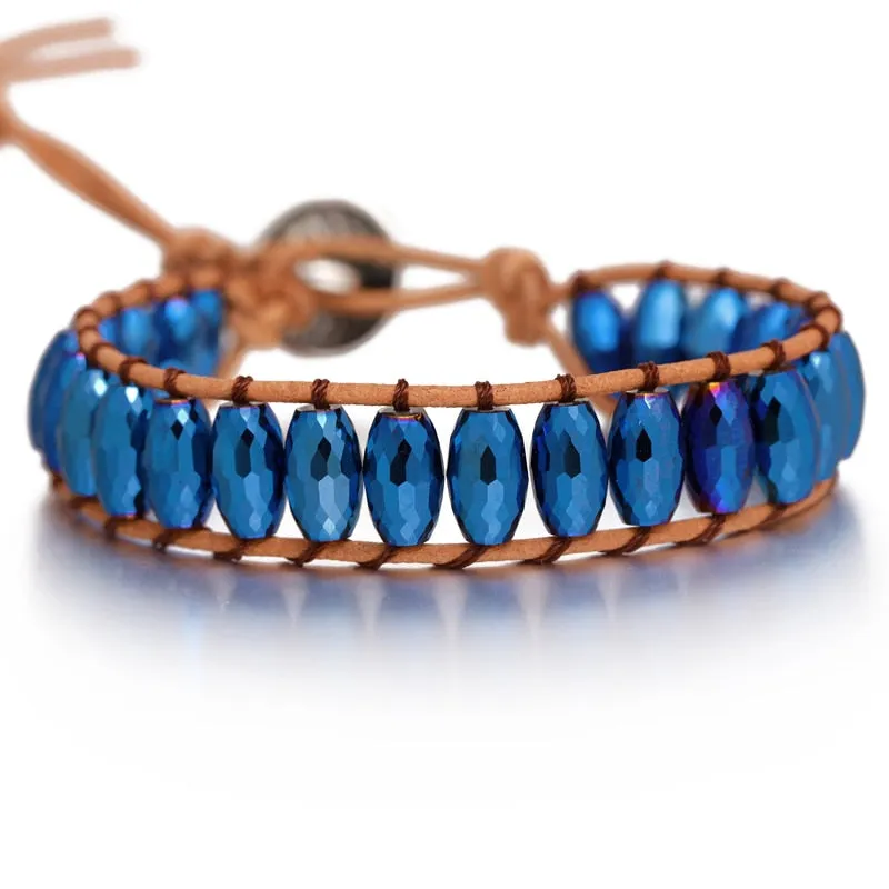 Chakra Handmade Tube Beads Bracelet