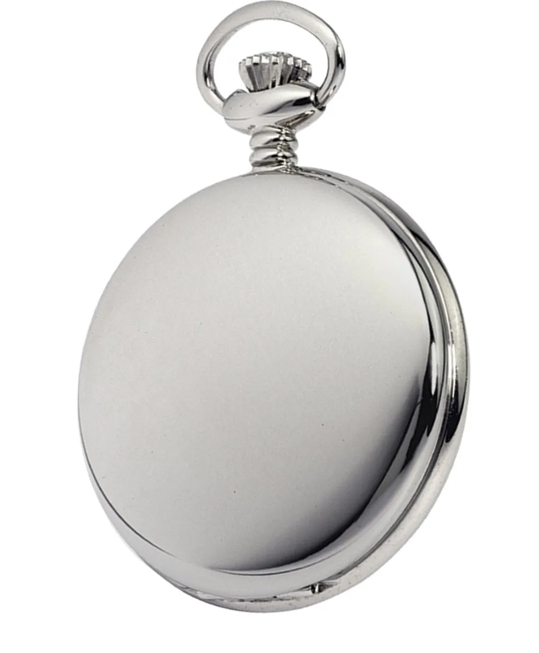 Chrome Twin Lid Full Hunter Skeleton Pocket Watch by Woodfords CHR1062