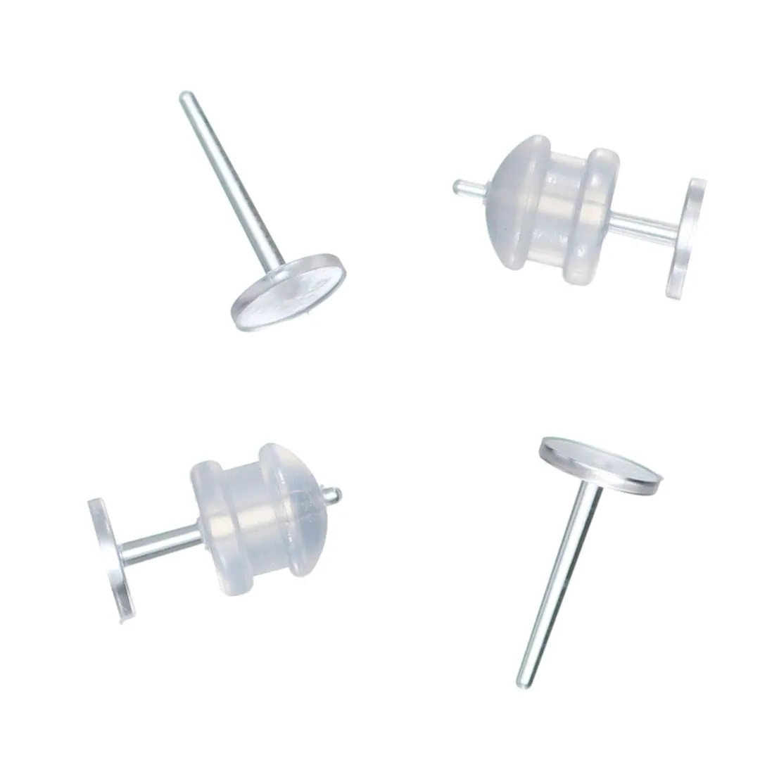 Clear Lake Forest Fins Swimming Studs Hypoallergenic Earrings for Sensitive Ears Made with Plastic Posts