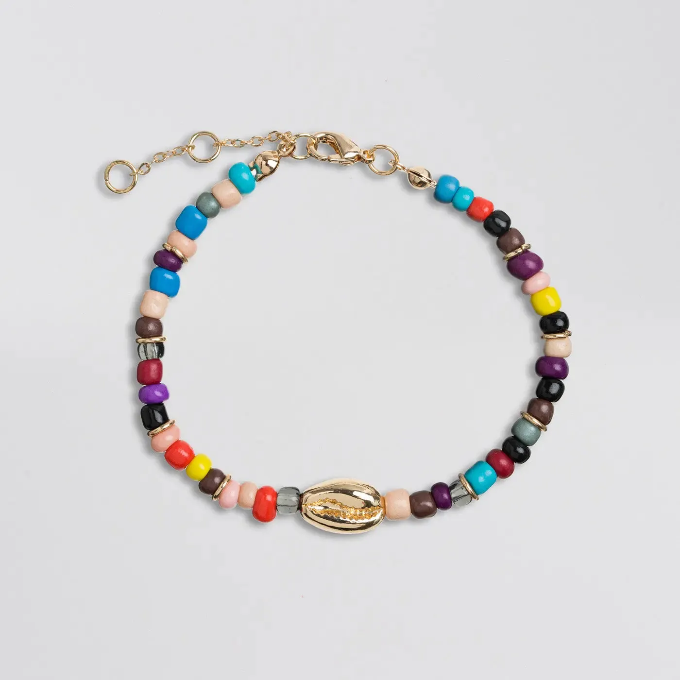 Cowrie Shell and Beads Bracelet