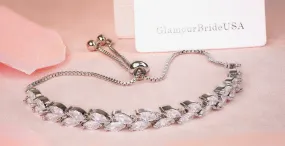 Crystal Bolo Bracelet - Ashley