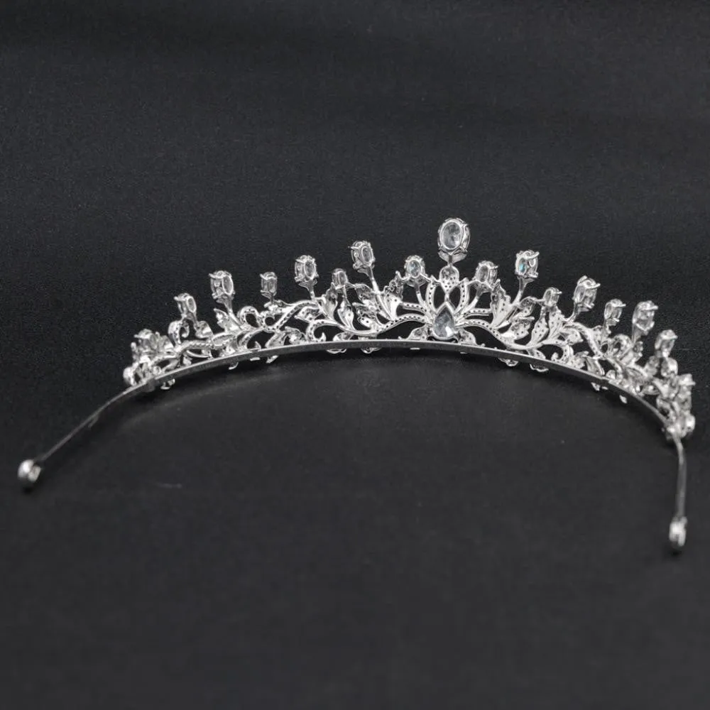 Cubic Zirconia Wedding Bridal Tiara Crown CH10099