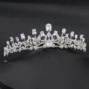 Cubic Zirconia Wedding Bridal Tiara Crown CH10099