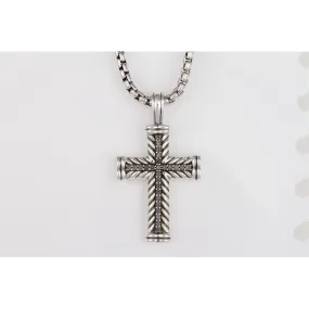 David Yurman Chevron Cross Necklace