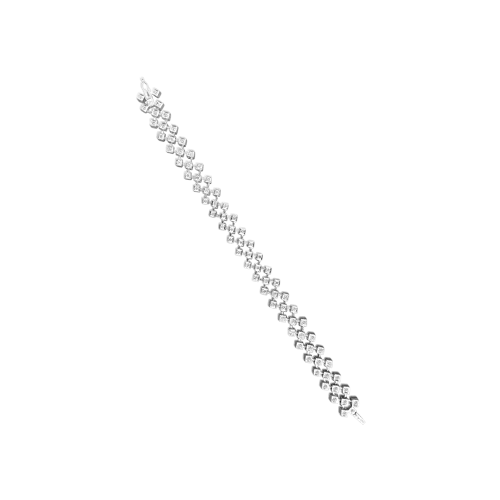 Diagonal set Diamond Bracelet