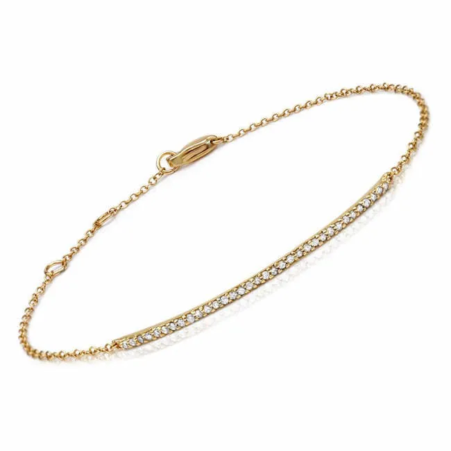 Diamond Bar Bracelet