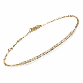 Diamond Bar Bracelet