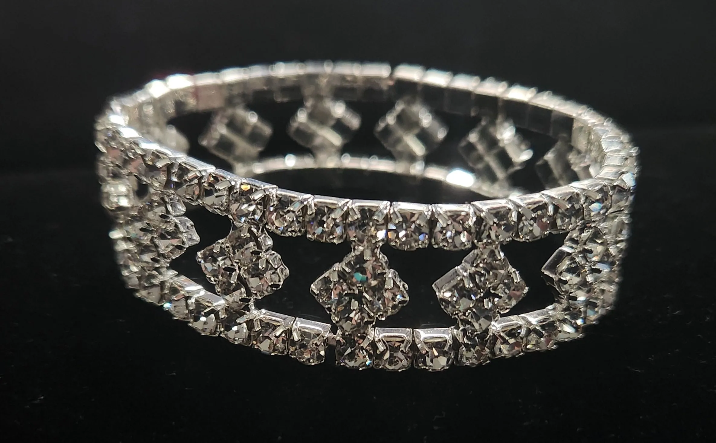 Diamond Rhinestone Stretch Bracelet
