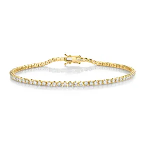 DIAMOND SINGLE LINE THREAD BRACELET