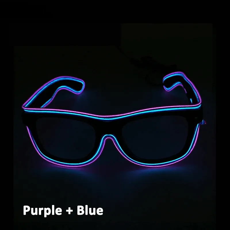 Double Colors Decorative Party Glowing LED Glasses