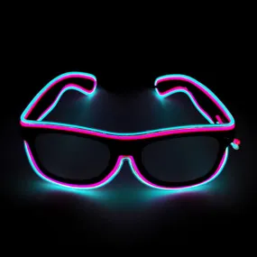 Double Colors Decorative Party Glowing LED Glasses