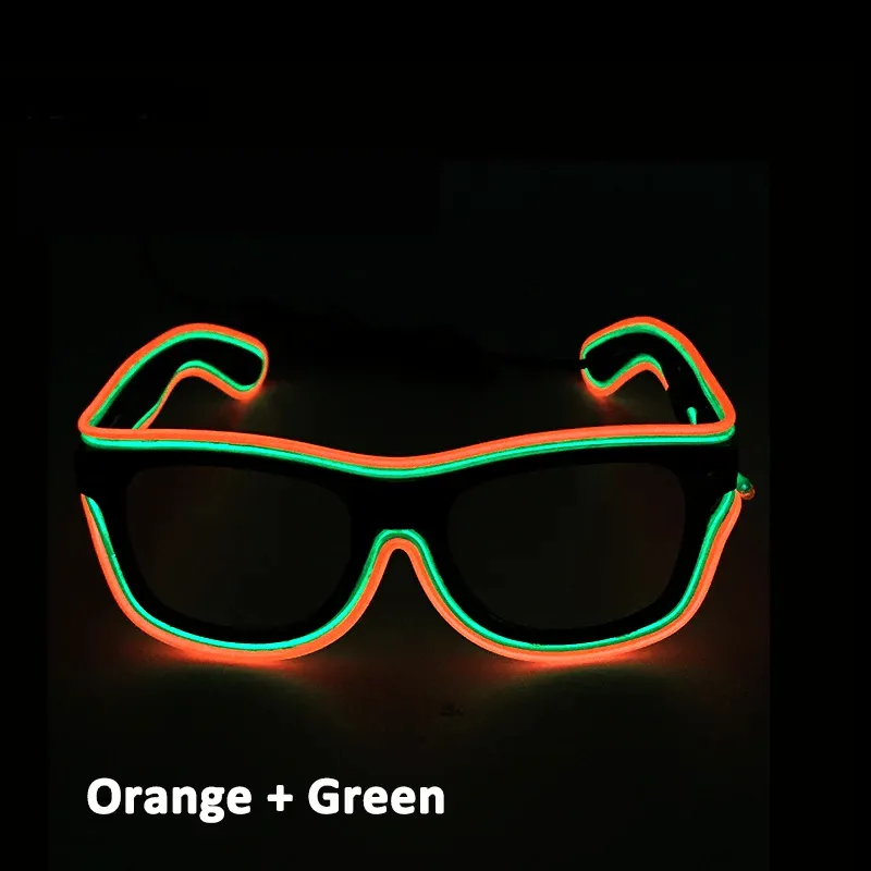 Double Colors Decorative Party Glowing LED Glasses