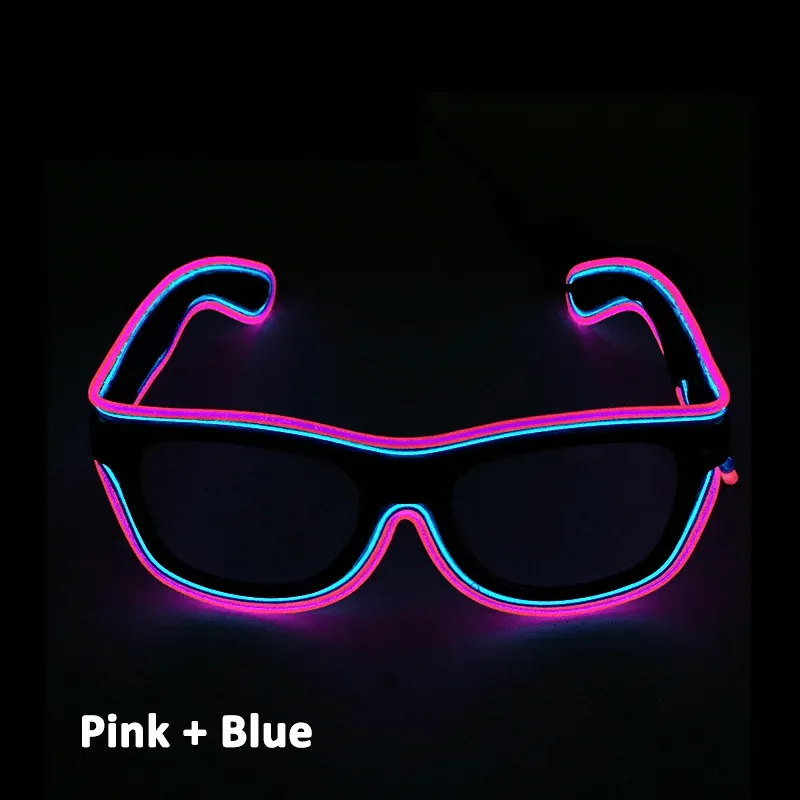Double Colors Decorative Party Glowing LED Glasses