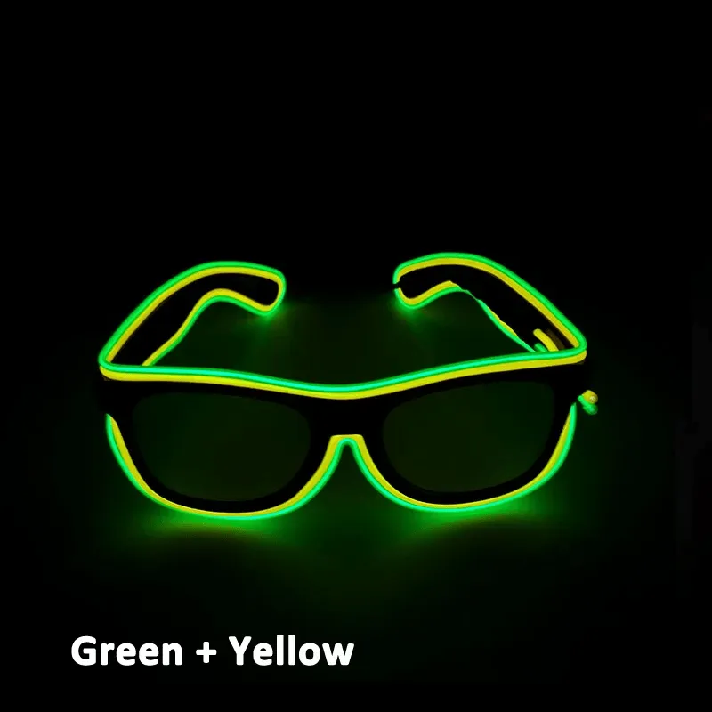 Double Colors Decorative Party Glowing LED Glasses