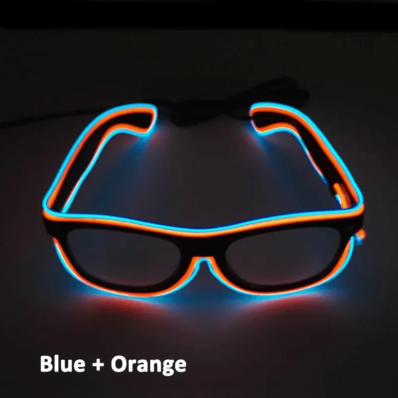 Double Colors Decorative Party Glowing LED Glasses