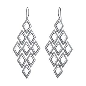 Eclipse Faceted Diamond Earrings - large