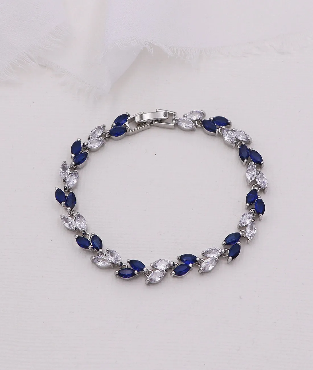 Evelyn Sapphire Blue Earrings