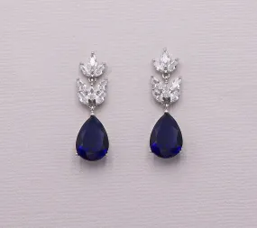 Evelyn Sapphire Blue Earrings