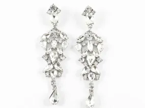 Fancy Pear Shape Chandelier Dangle Fashion Earrings