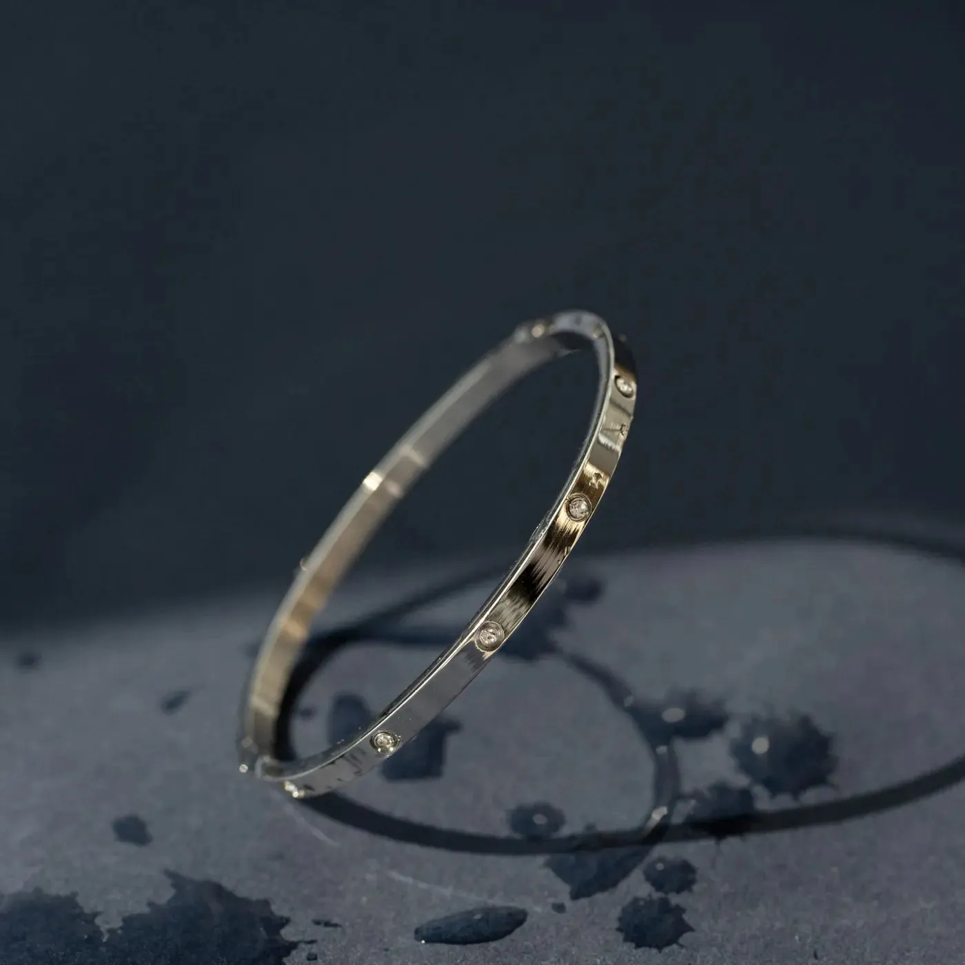 Fay - Crystal Bangle Stainless Steel