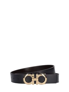 Ferragamo   3.5cm Logo leather belt 