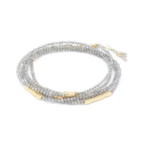 Five Gold Accent Gemstone Wrap , 18K Yellow Gold
