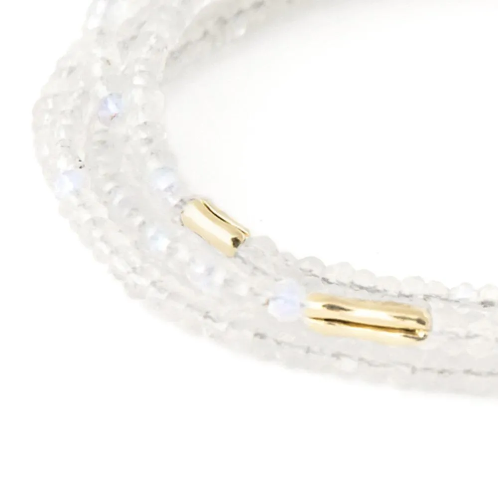 Five Gold Accent Gemstone Wrap , 18K Yellow Gold