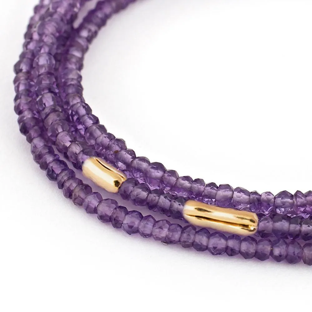 Five Gold Accent Gemstone Wrap , 18K Yellow Gold