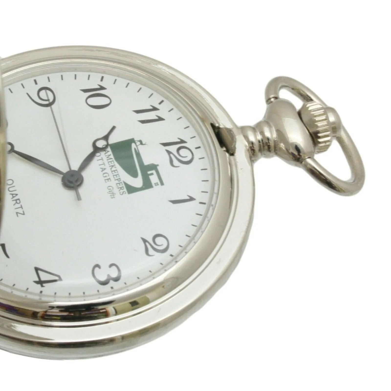 Game Shooter Pocket Watch Hand Cast Pewter Fronted Presentation Box