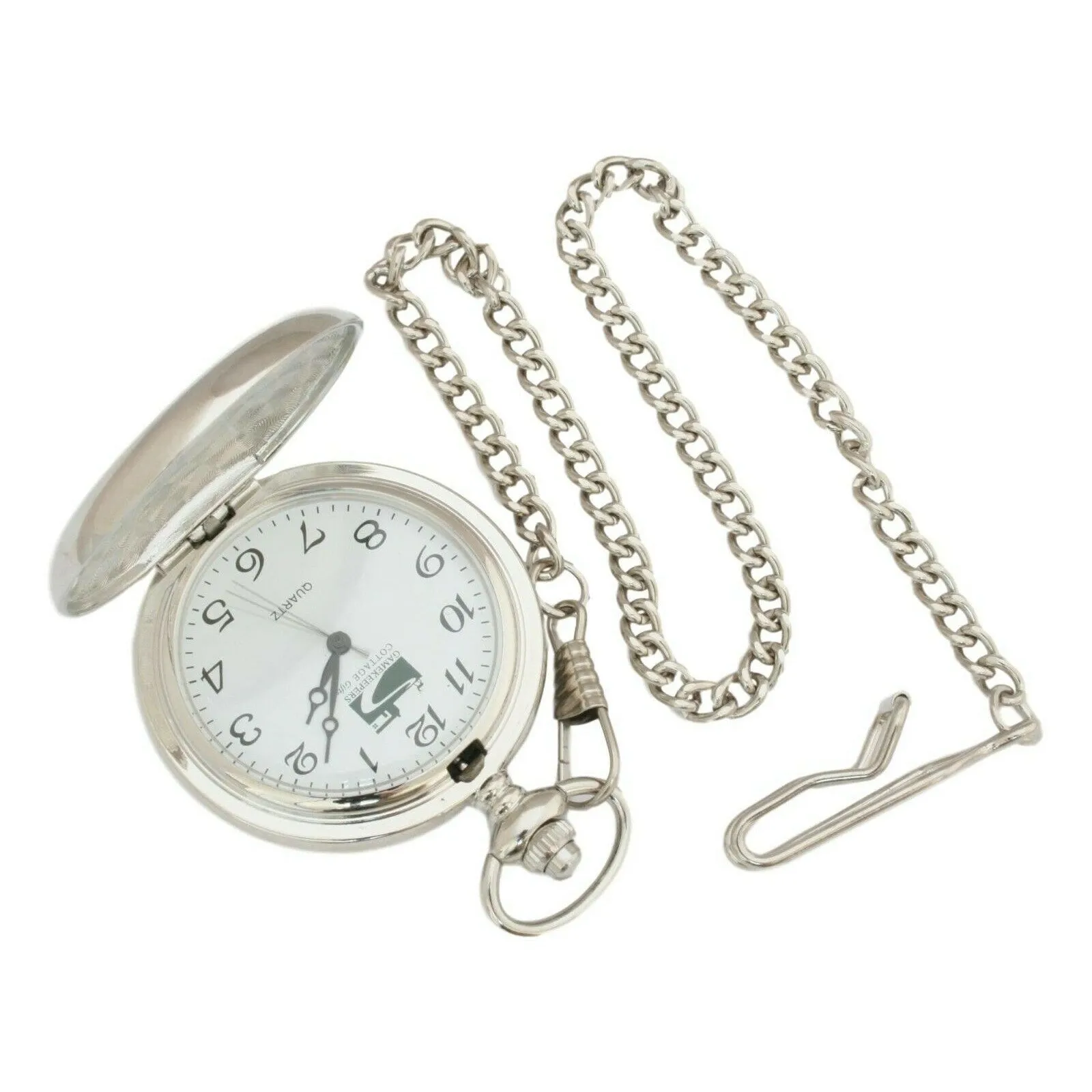 Game Shooter Pocket Watch Hand Cast Pewter Fronted Presentation Box