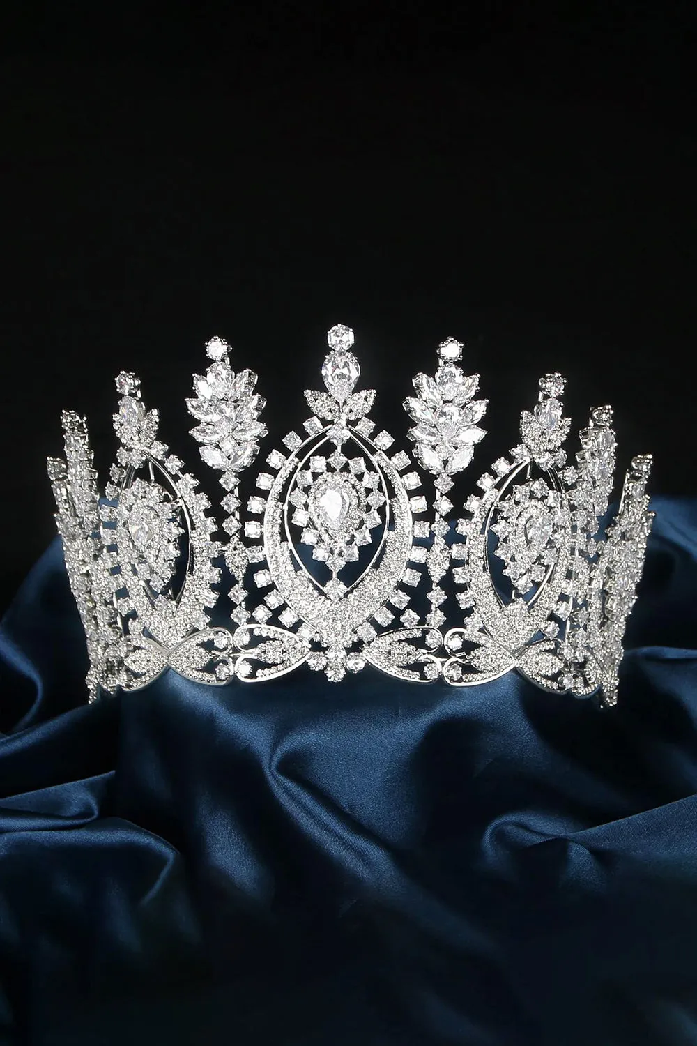 Gold Large Cubic Zirconia Crowns