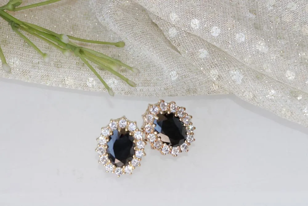 GREY HEMATITE EARRINGS
