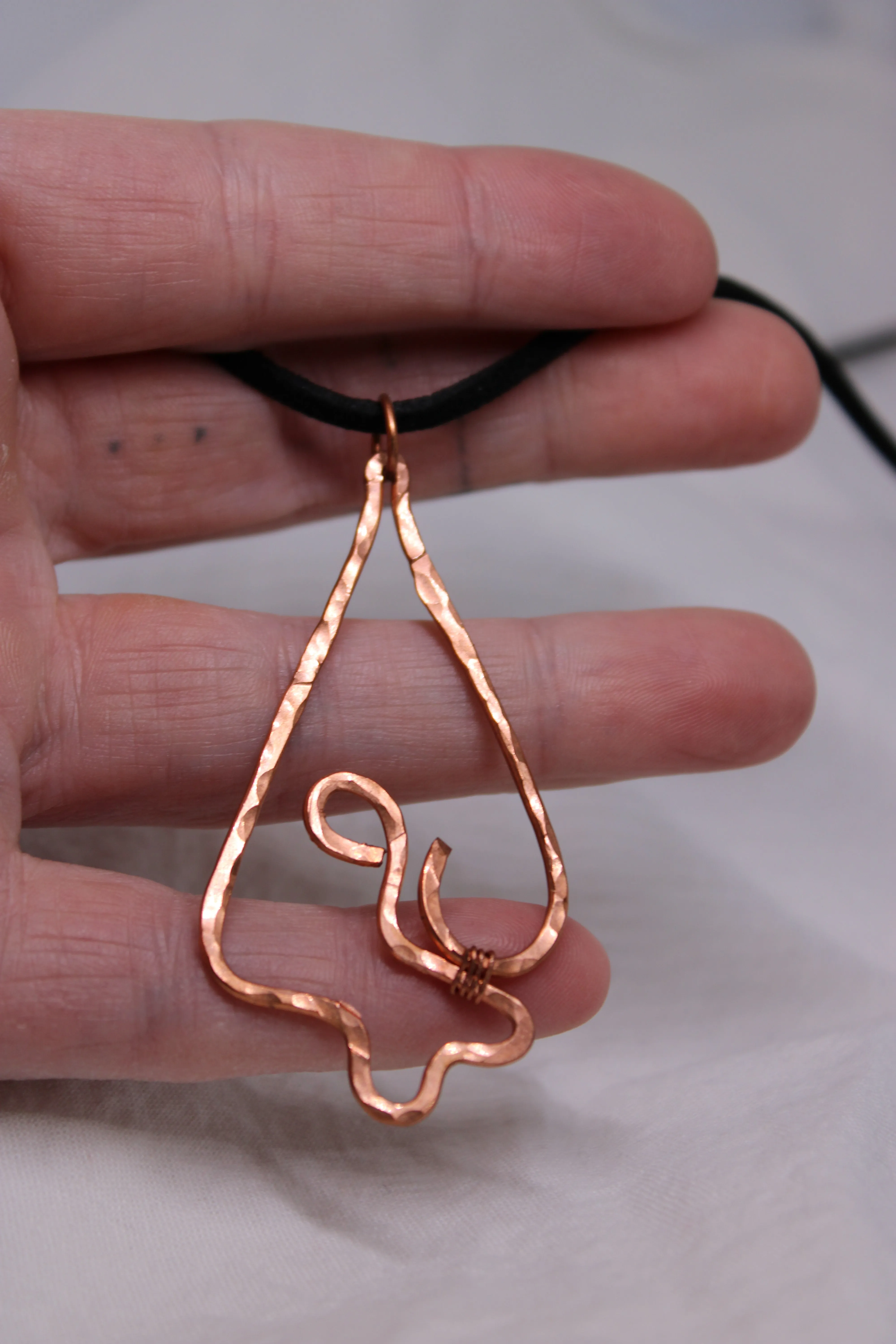 Hammered Copper Necklace