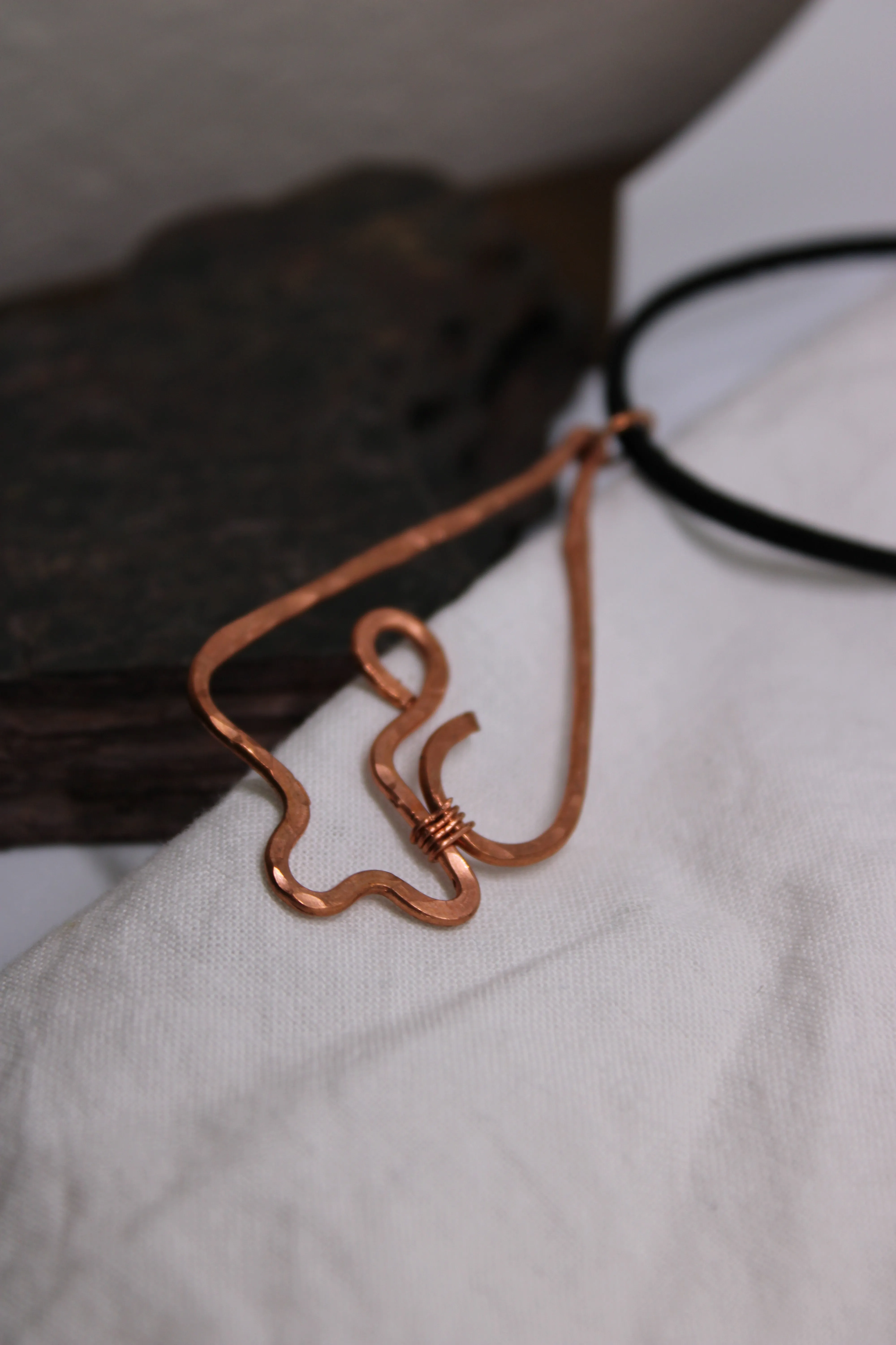 Hammered Copper Necklace