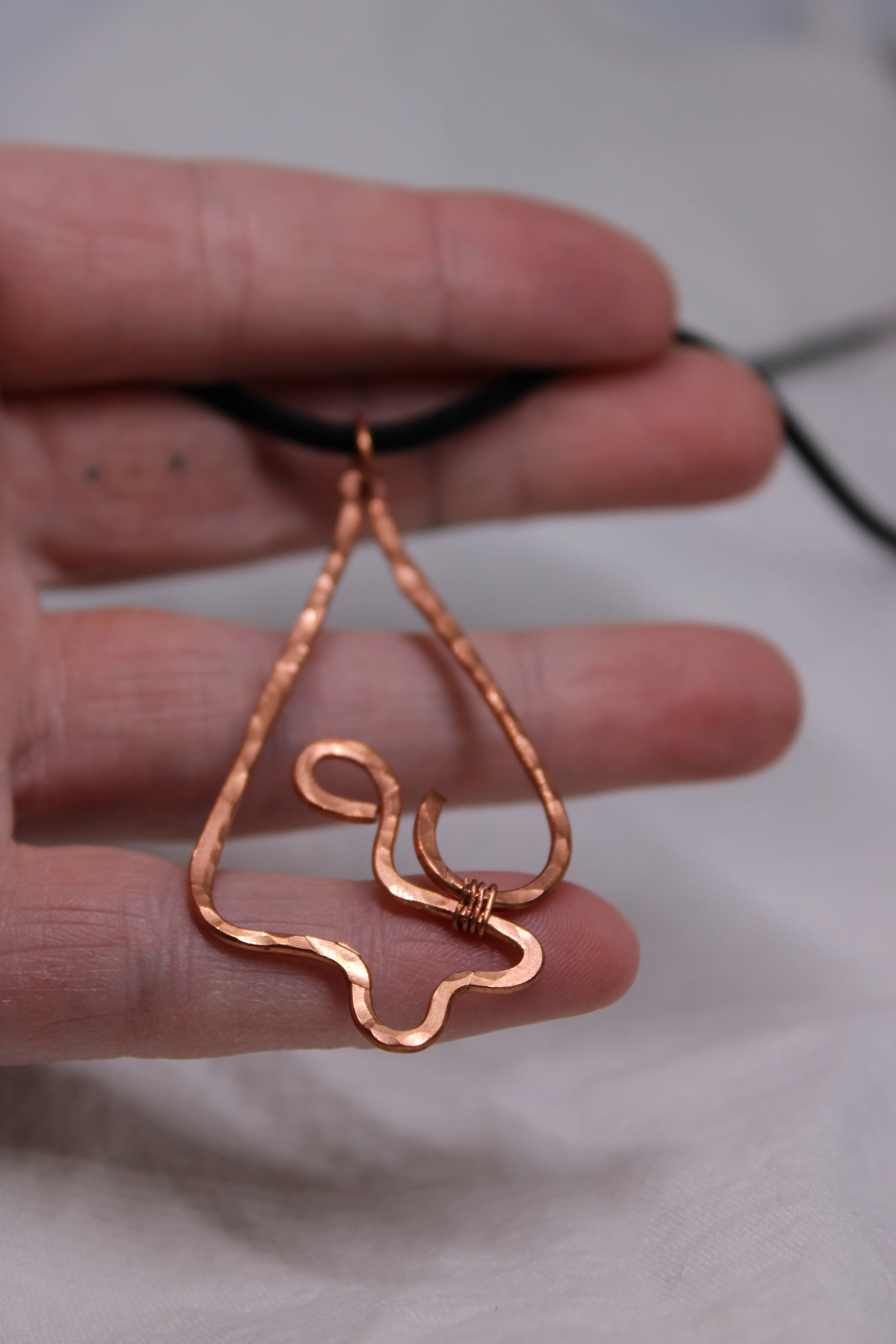 Hammered Copper Necklace