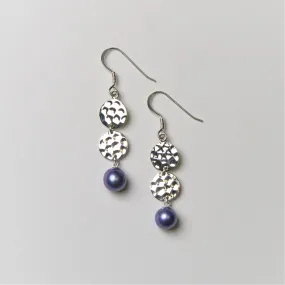 Hammered Round Earrings