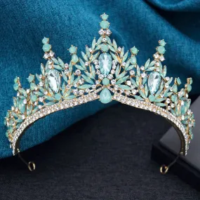 High Point Royal Queen Tiara Crowns Wedding Party Birthday  Jewelry Accessories