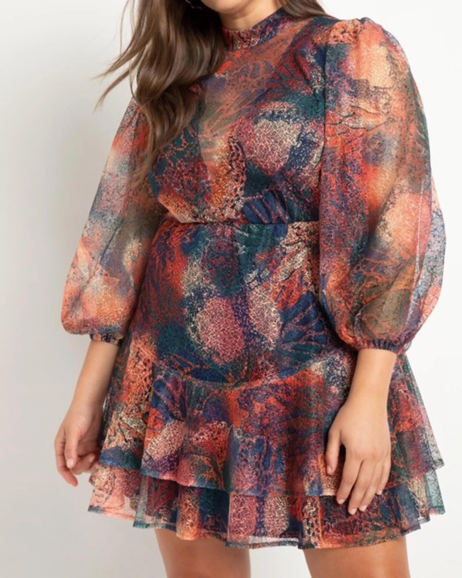 Holly Lace Ruffled Mini Dress | Metamorphosis