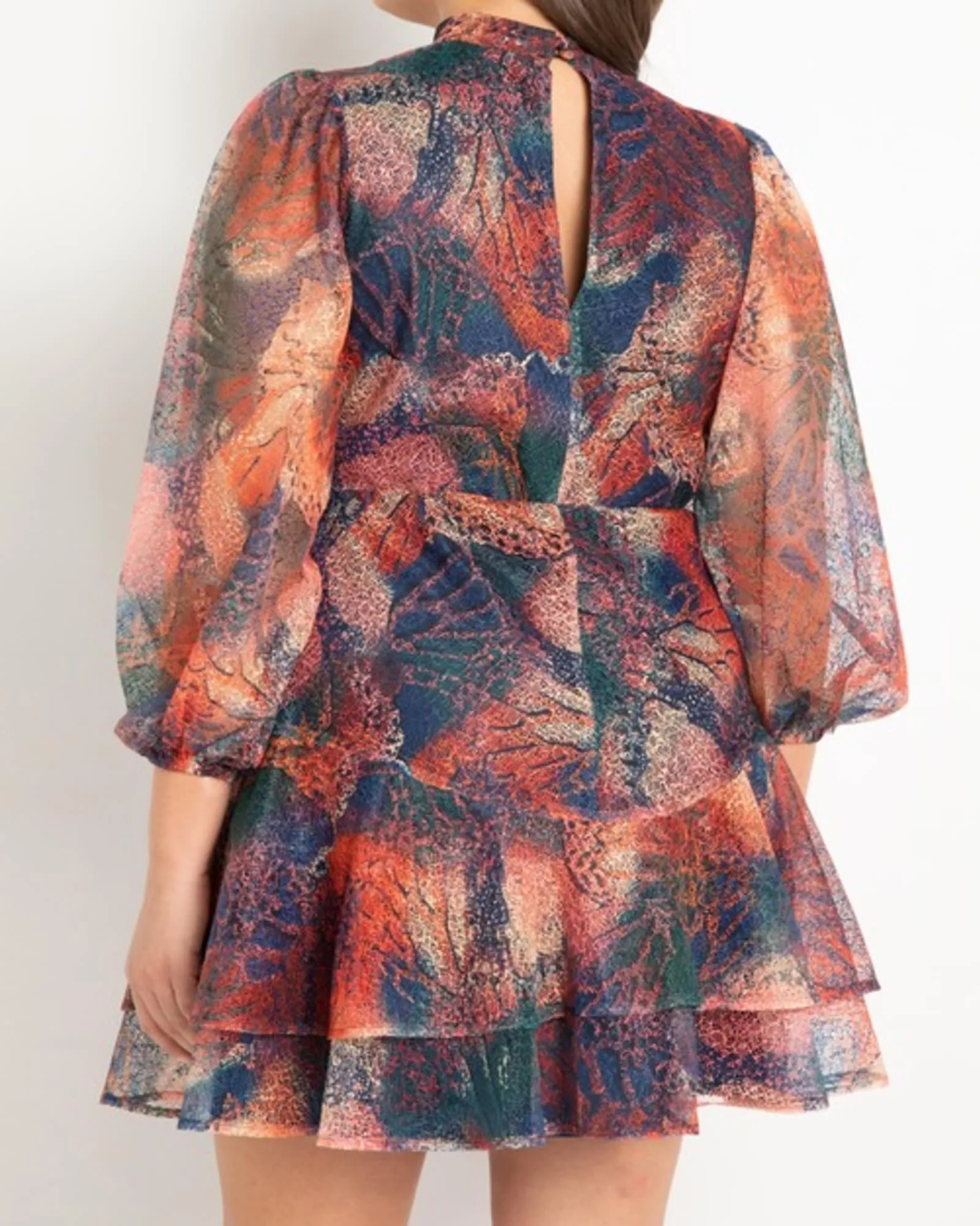 Holly Lace Ruffled Mini Dress | Metamorphosis