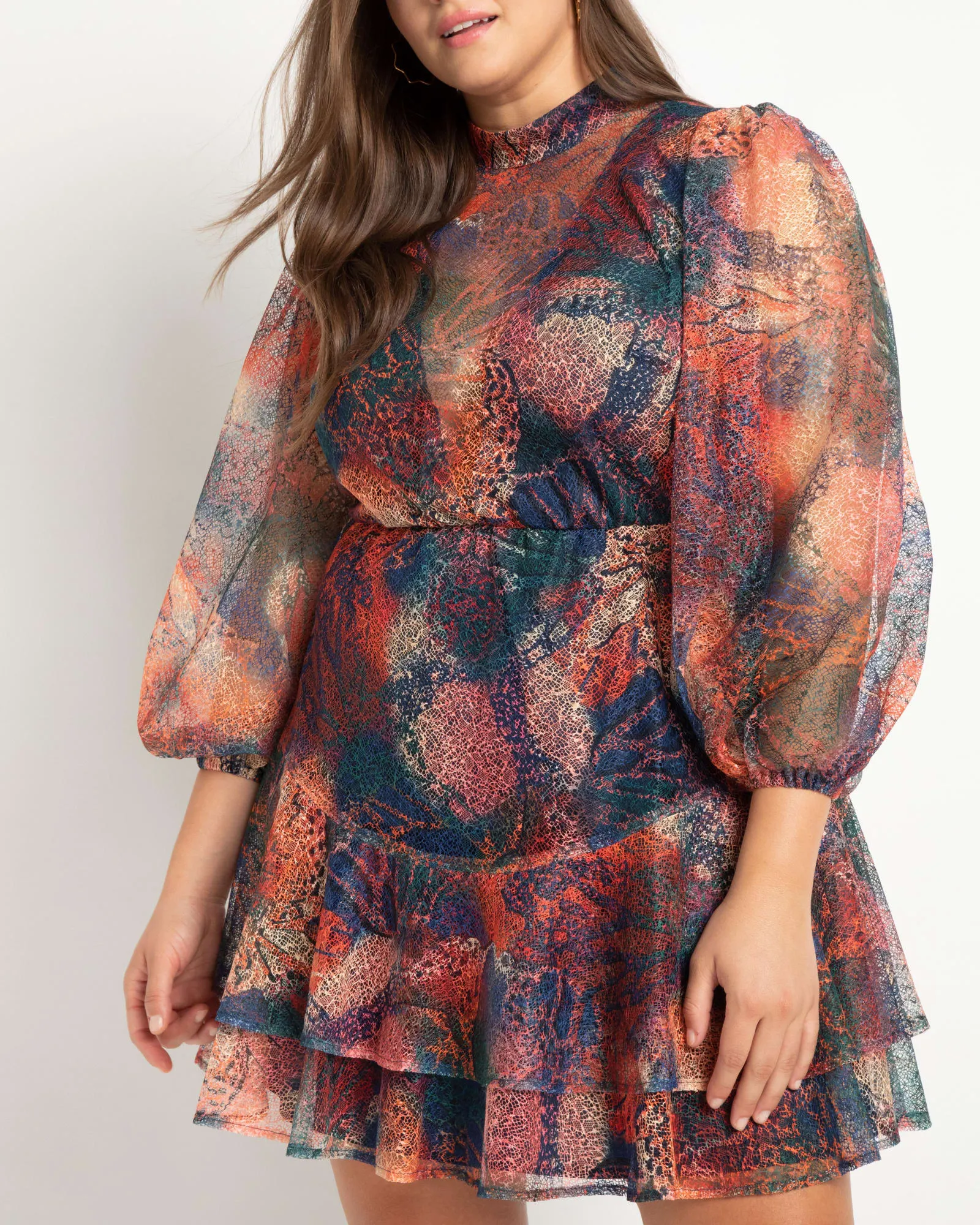 Holly Lace Ruffled Mini Dress | Metamorphosis