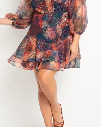 Holly Lace Ruffled Mini Dress | Metamorphosis