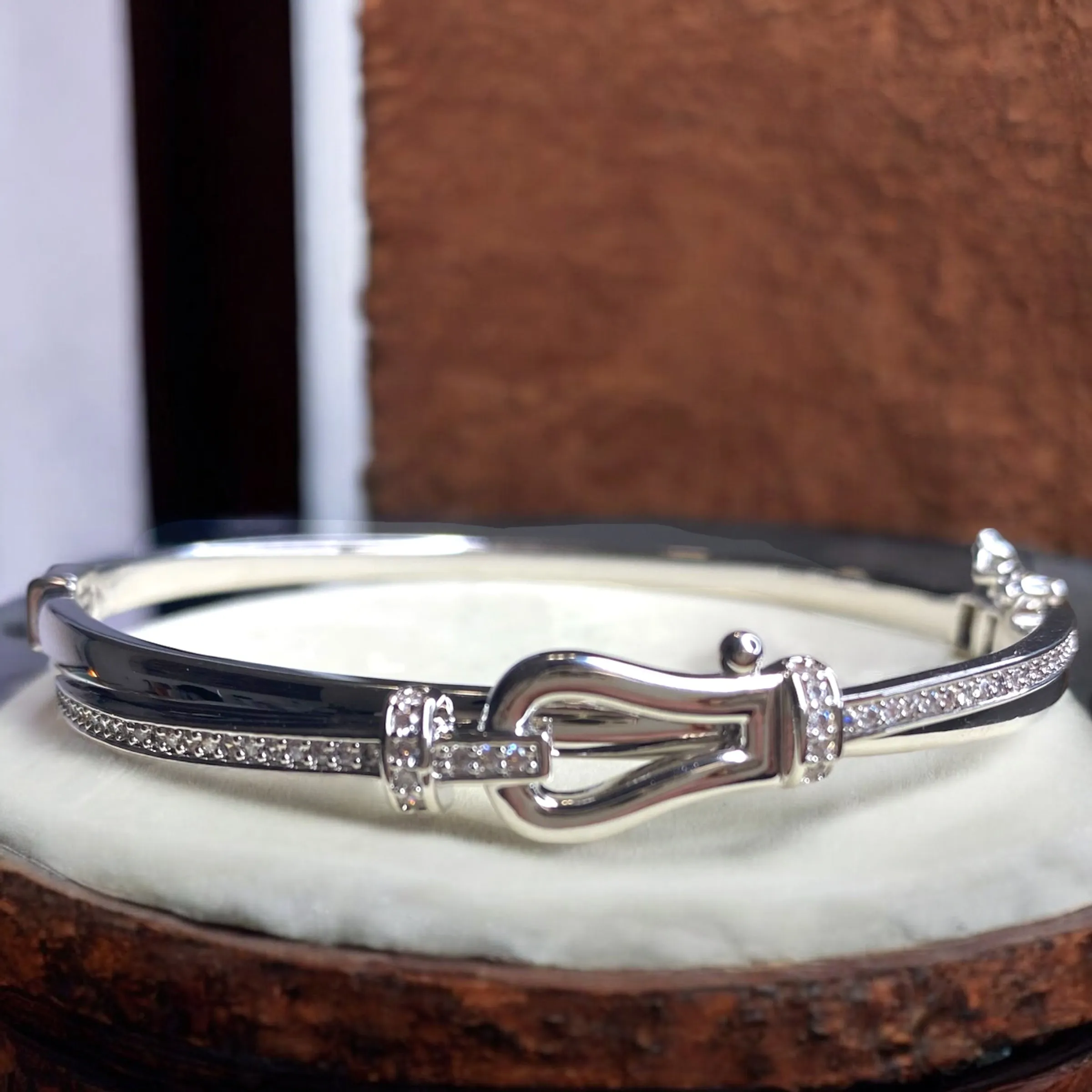 Hook and Crystal Bracelet