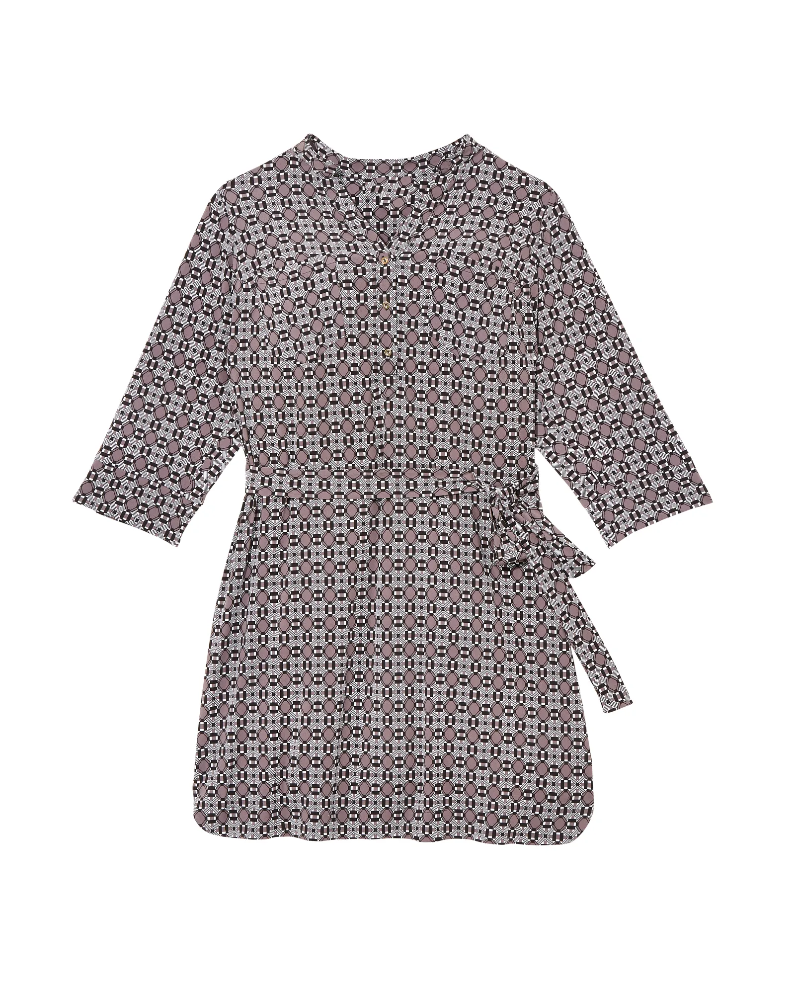 Hudson Shirt Dress | Black / Charcoal Grey