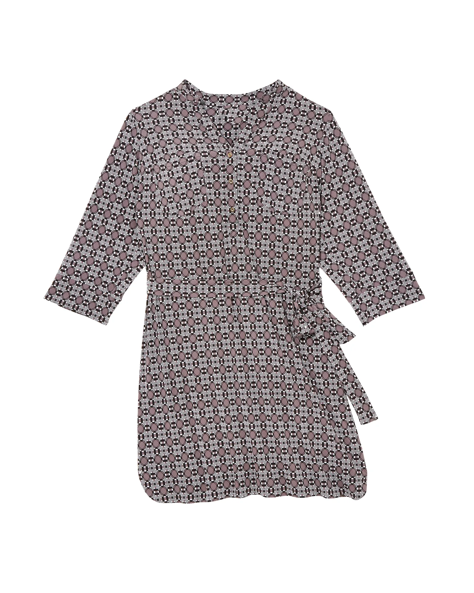 Hudson Shirt Dress | Black / Charcoal Grey