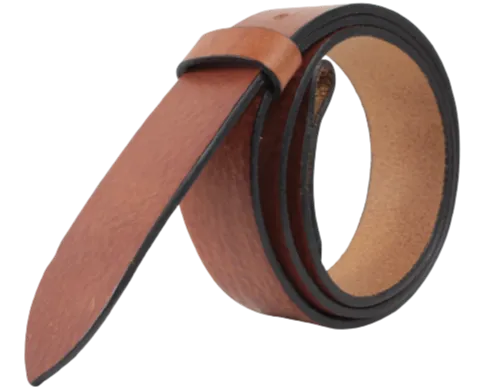 Interchangeable 1 Inch (25mm) Leather Belt Strap in Dark Tan Chicago Screws