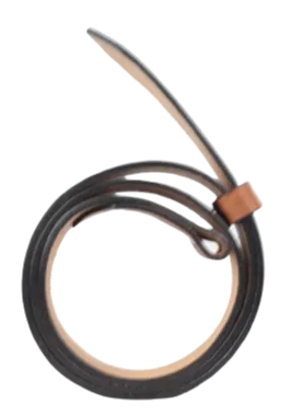 Interchangeable 1 Inch (25mm) Leather Belt Strap in Dark Tan Chicago Screws